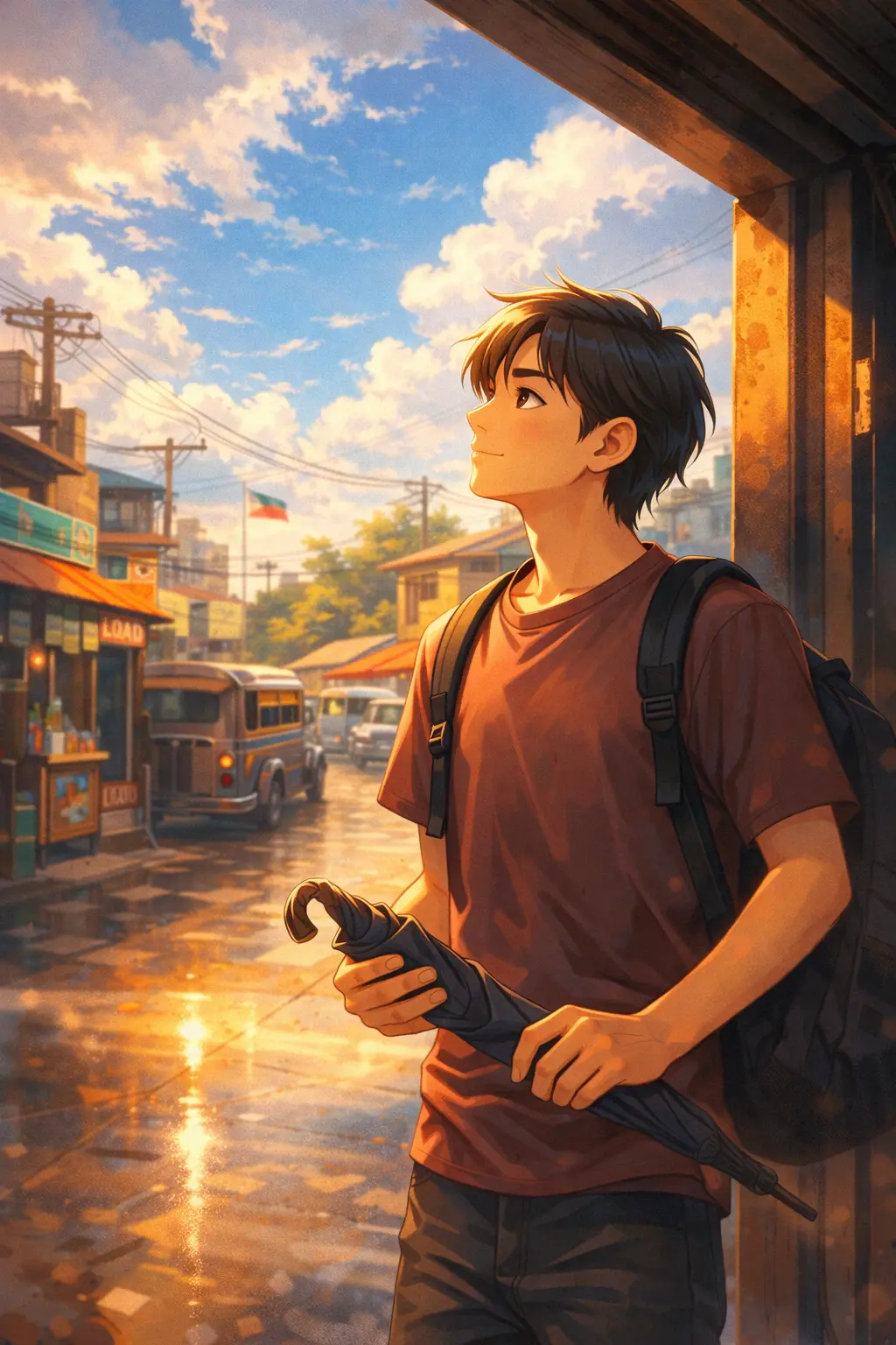 Going out weather advice illustration